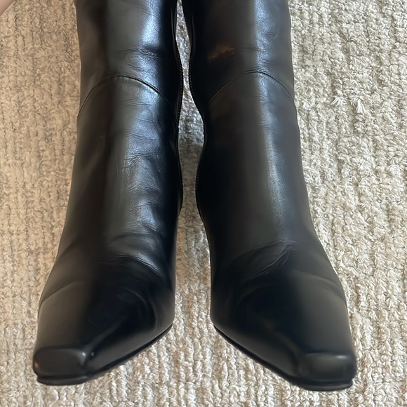 Stuart Weitzman Nicky Black Calf Boots - Picture 3 of 5